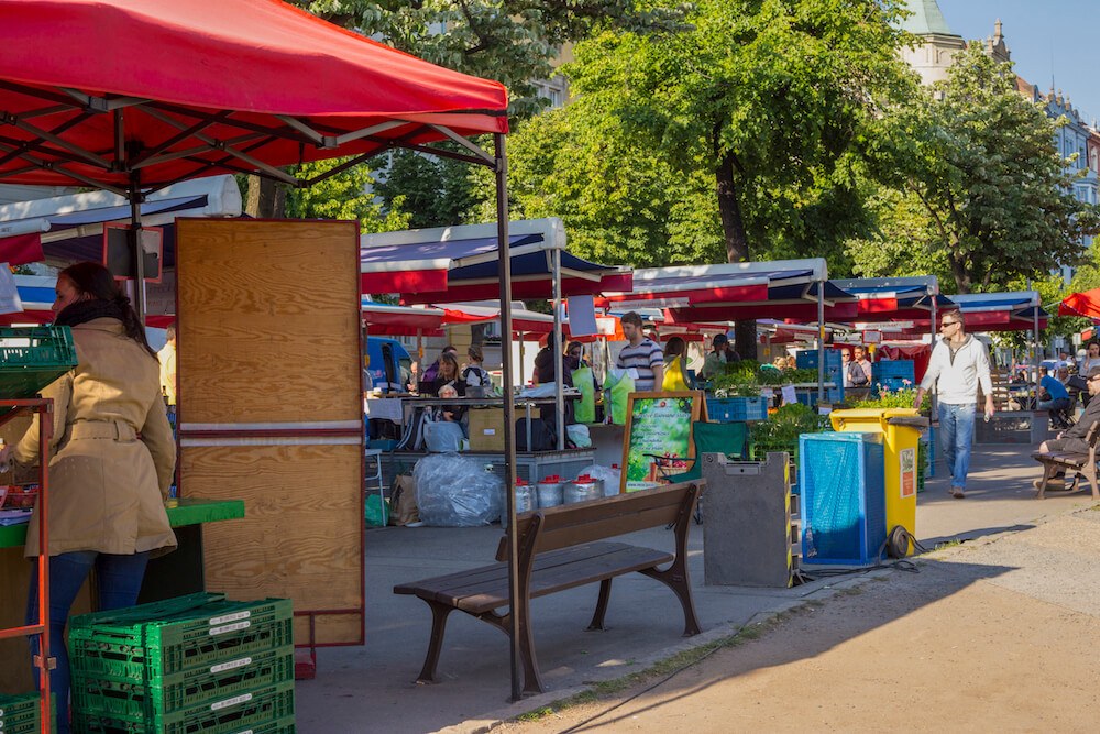 Zizkov district prague farmers market