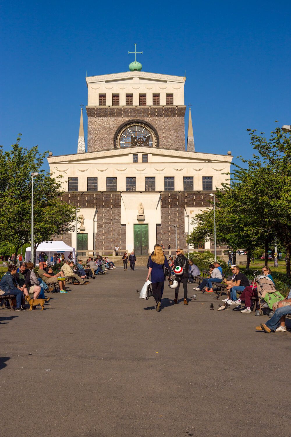 Zizkov district prague JZP church