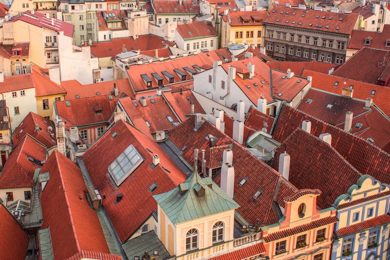 Prague Old Town View from Old Town Hall