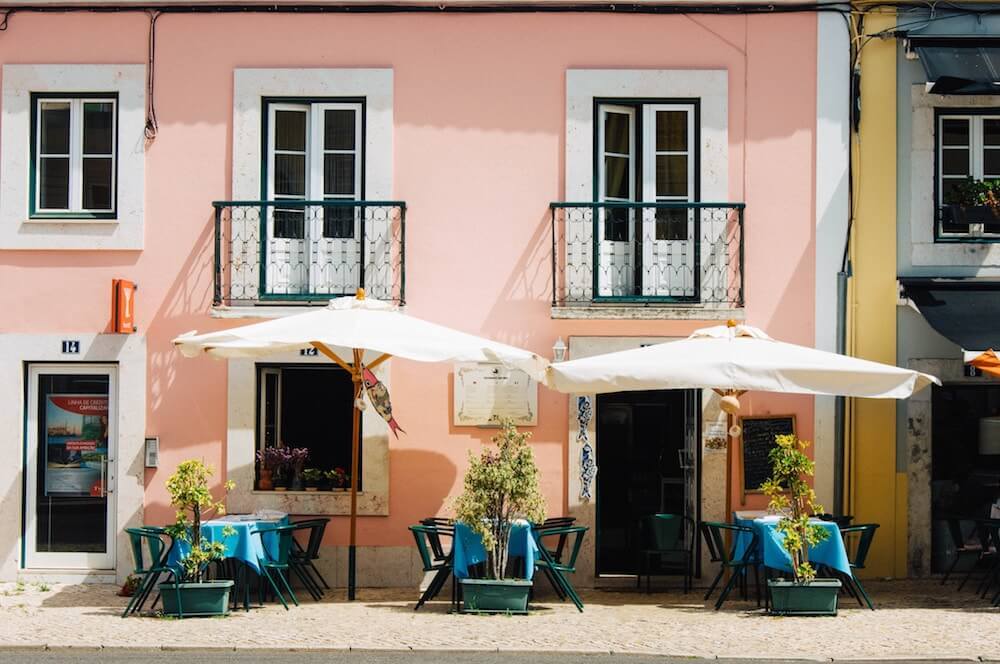 Many cafes and restaurants on and near Avenida da Liberdade Lisbon