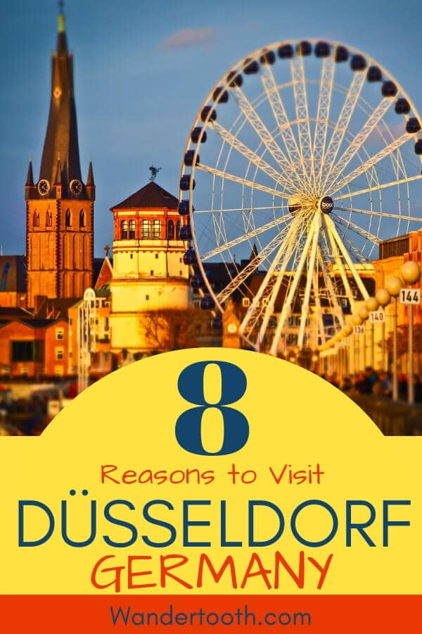 Planning a trip to Germany? Find out 8 reason you should include Dusseldorf on your itinerary! If you’re considering visiting Dusseldorf and asking yourself, Is Dusseldorf Worth Visiting, find out why locals love their city, the river, the amazing architecture, and the best places to visit in Dusseldorf for your Germany holiday! Click to Read! #Dusseldorf #Germany #DayTrip #Europe #Travel