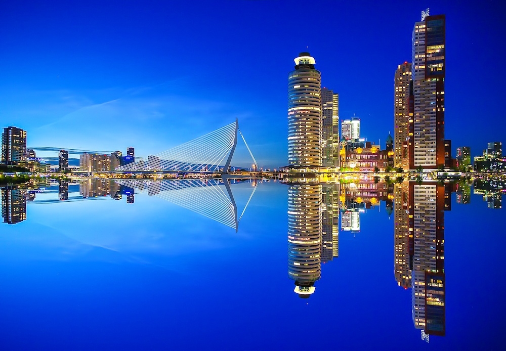 Erasmus bridge Best Rotterdam photos locations