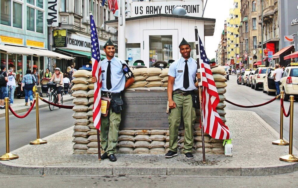 Checkpoint Charlie in Kreuzberg Berlin