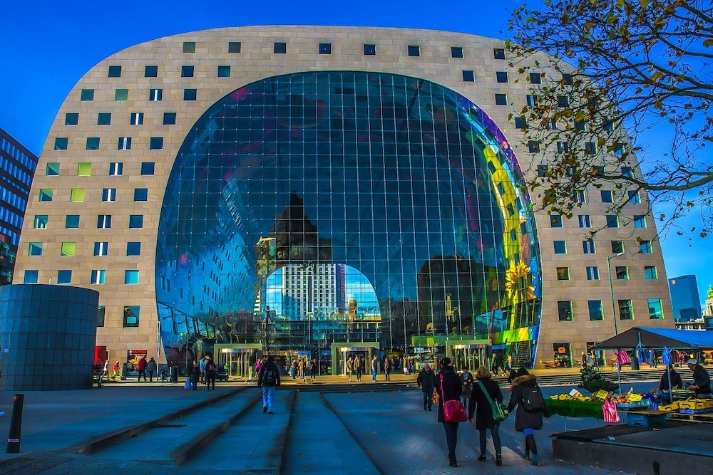 The market hall is a great photo spot in Rotterdam