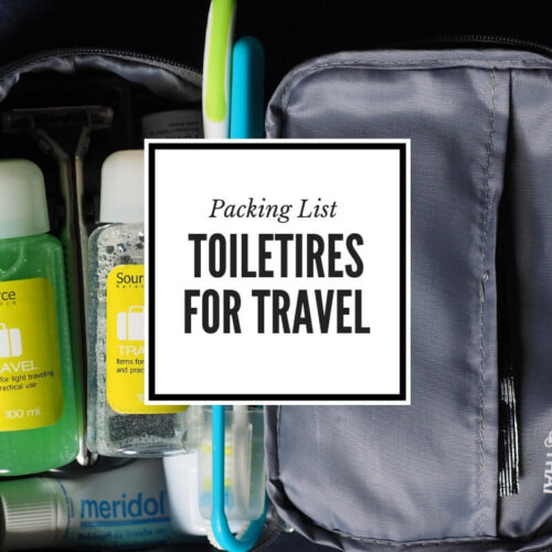 Toiletries List for Travel