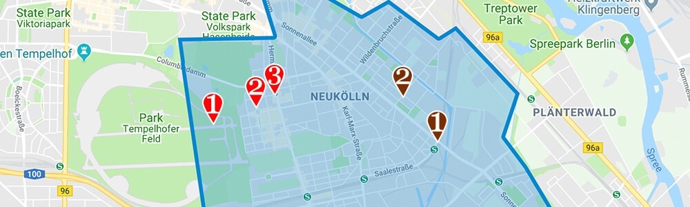 Where to stay in Berlin neighborhood map Neukolln