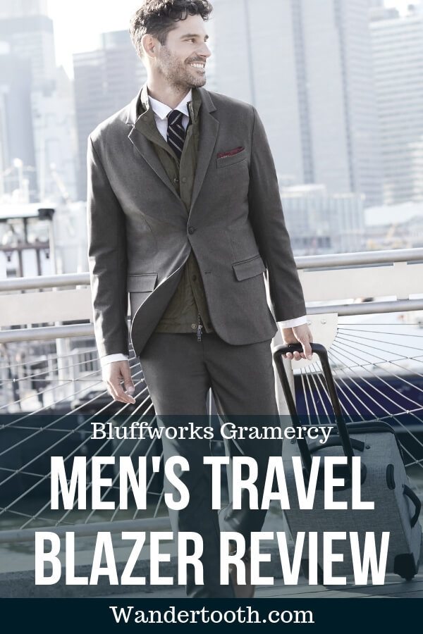 Men's travel blazer Bluffworks Gramercy