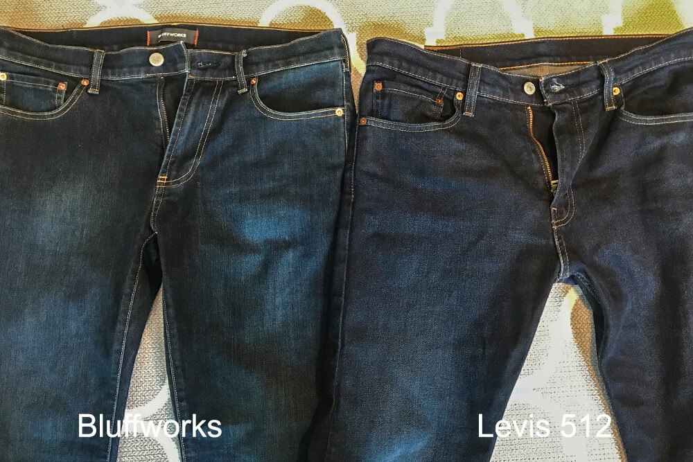 travel jeans with hidden pockets
