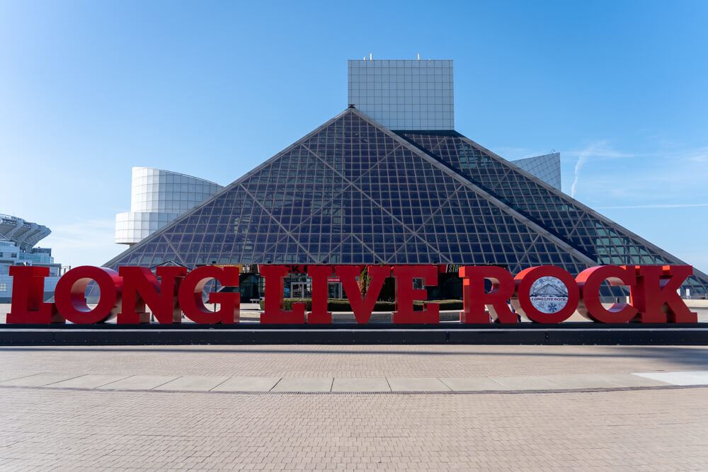 Rock Hall Exterior in Cleveland Ohio