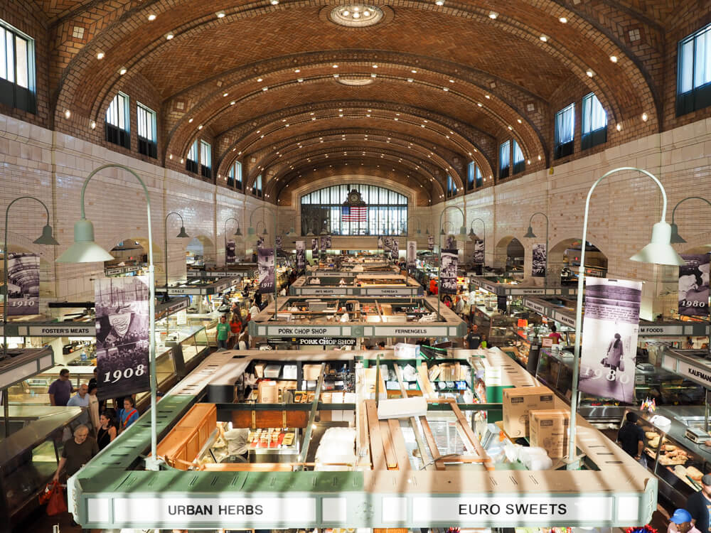 Interior of the West Side Market Cleveland Ohio