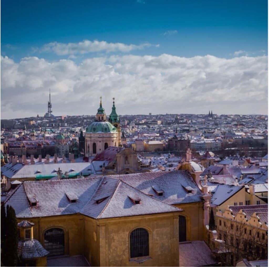 prague castle view from tower