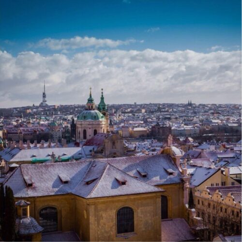 prague castle view from tower