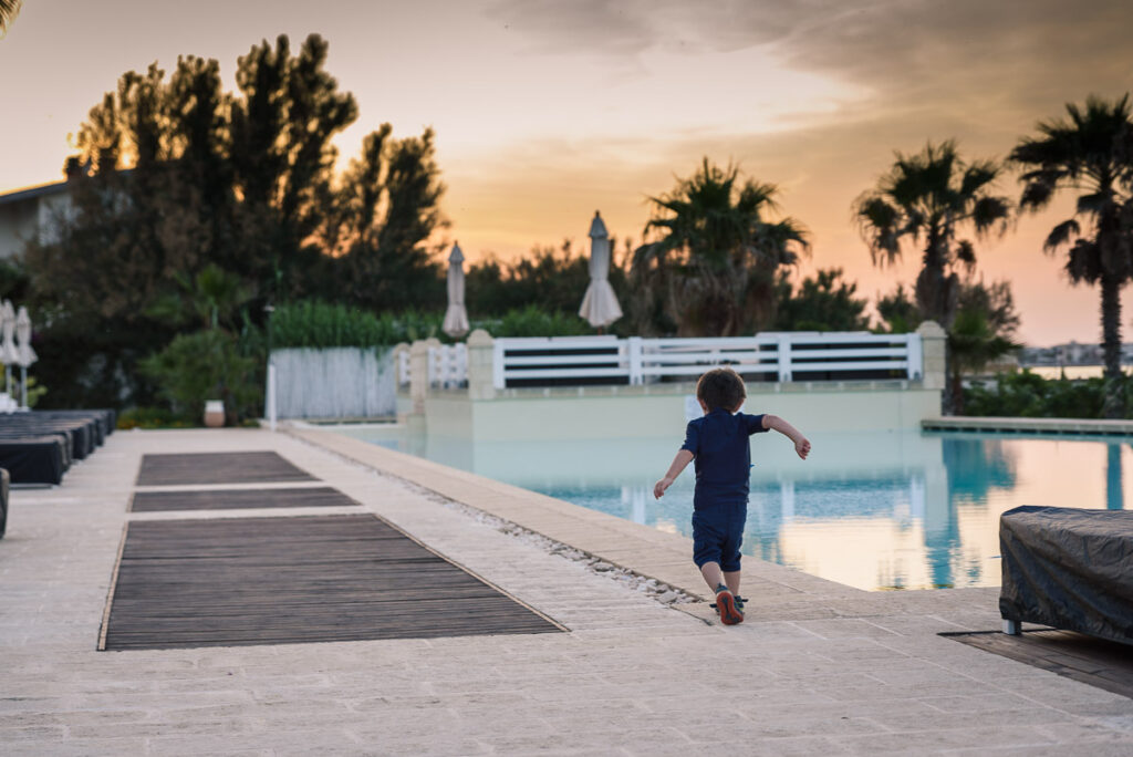 pool at canne bianchi hotel in in torre canne