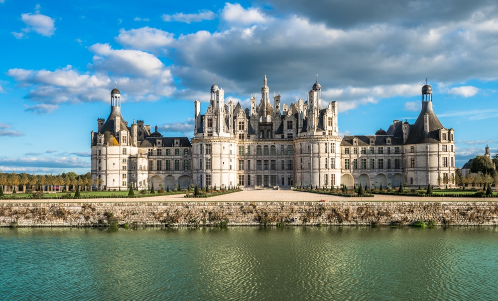 Chateau de Chambord, the largest castle in the Loire Valley, France