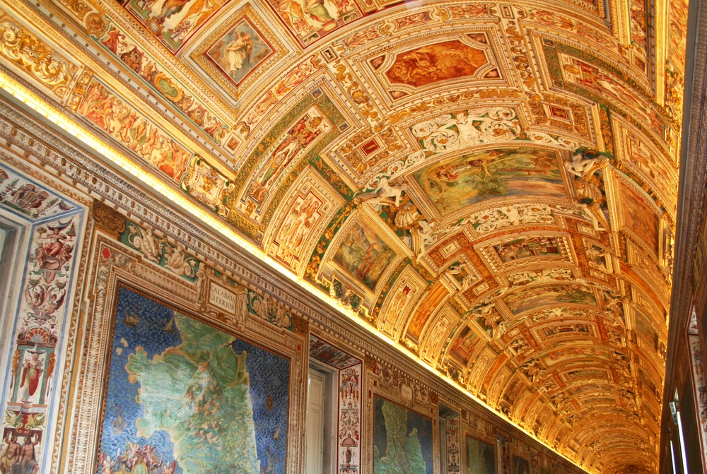 Italy. Rome. Vatican Museums. Gallery of the Geographical Maps