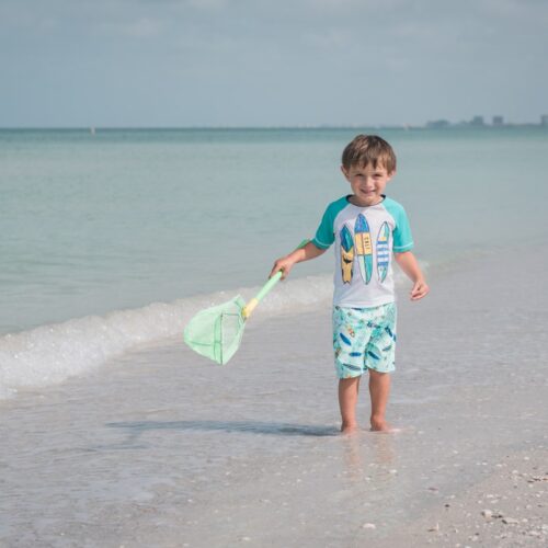 kid on beach