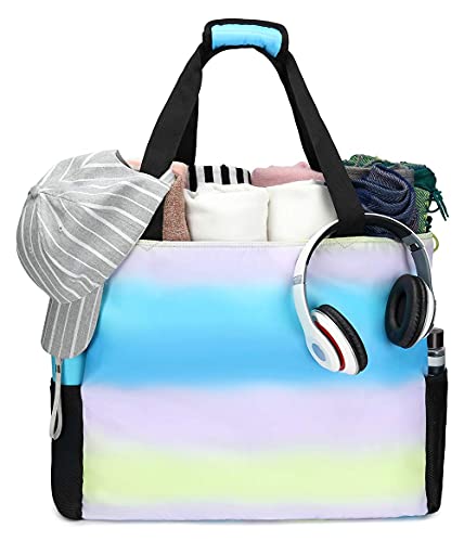 Large Beach Tote Bag with Zipper Pockets Beach Bags India  Ubuy