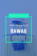 hawaii packing list