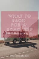 what to pack for road trip