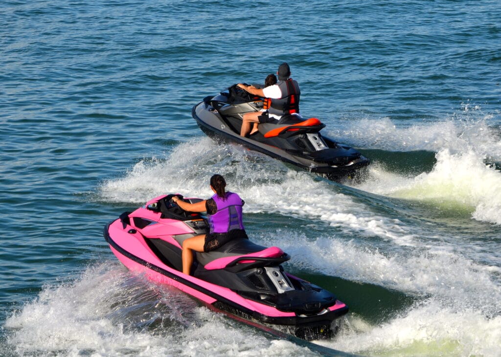 jet skis in ocean