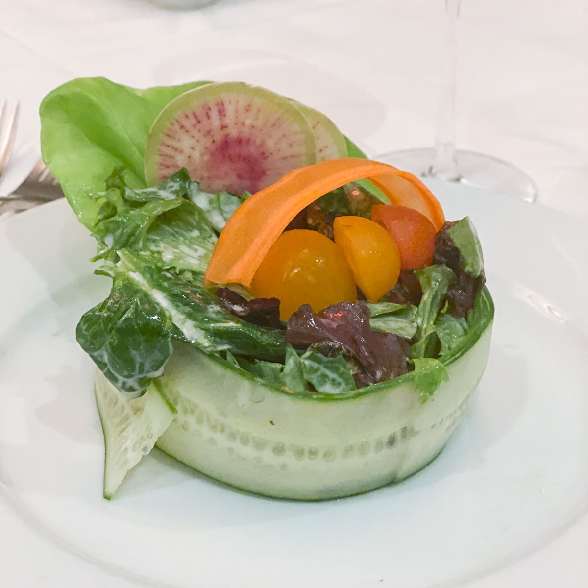 salad at caretta's restaurant
