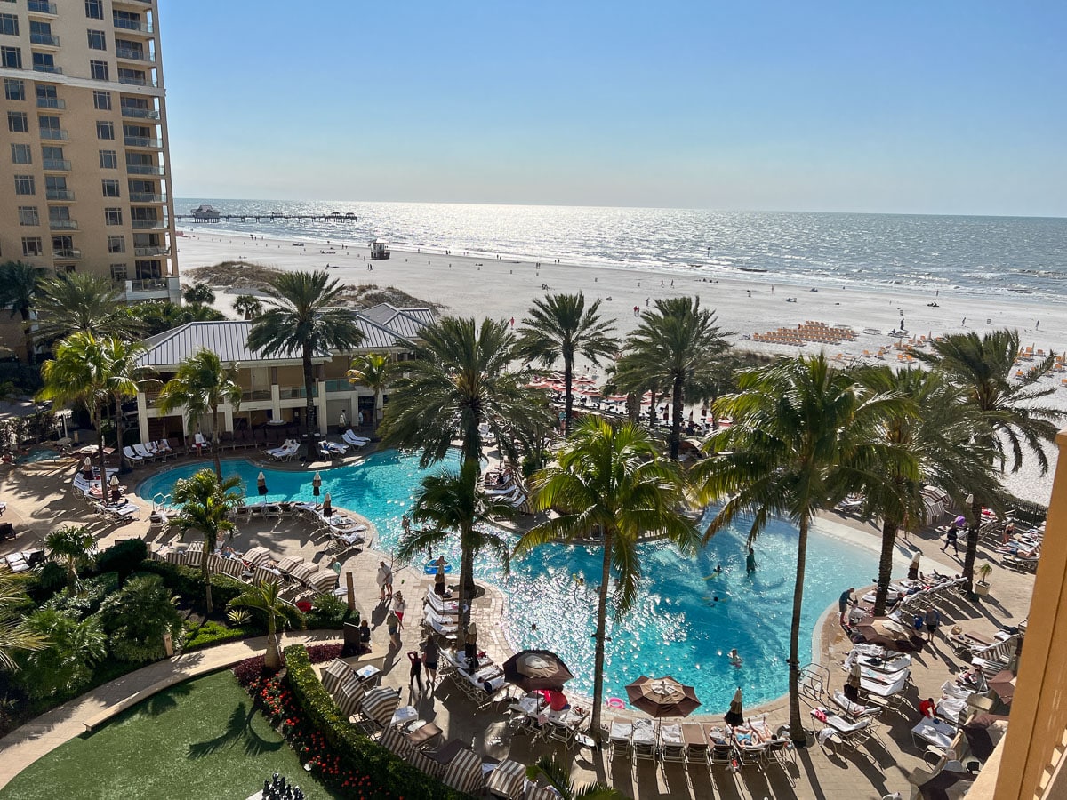 pool at the Sandpearl hotel in Clearwater Beach, Florida