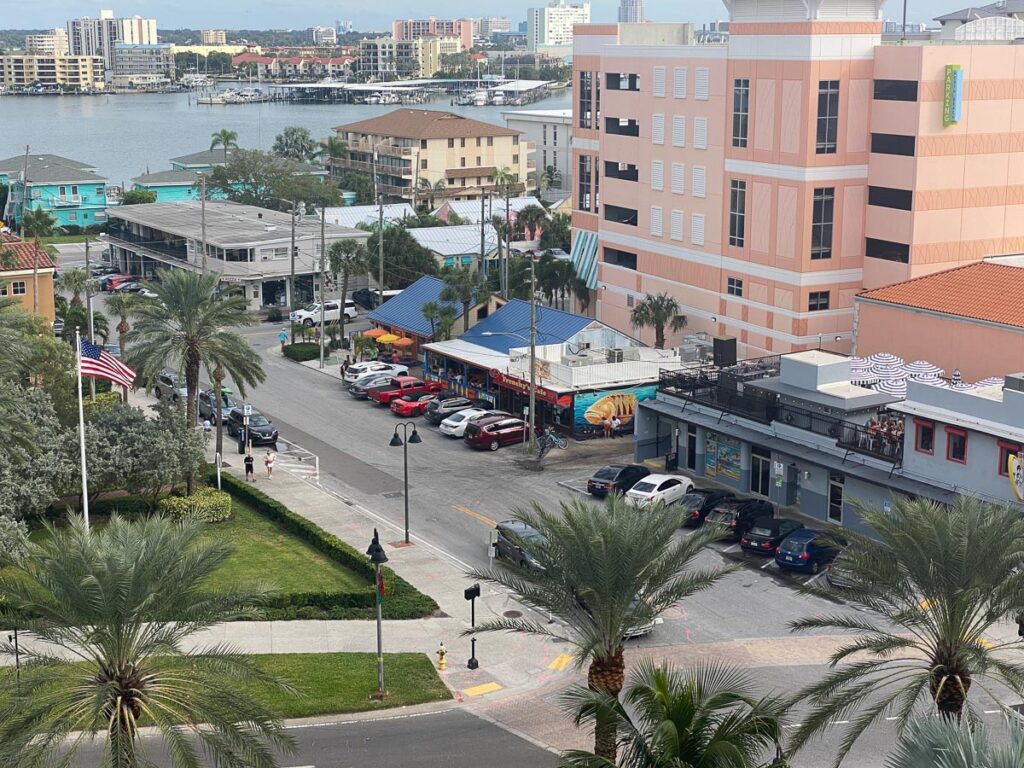 clearwater beach from balcony at Sandpearl