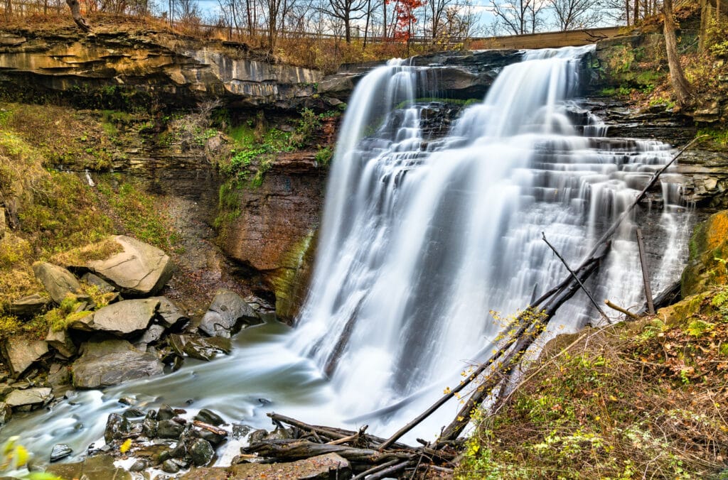 Breandywine Falls at Cuyahoga Valley National Park in Ohio, Untied States