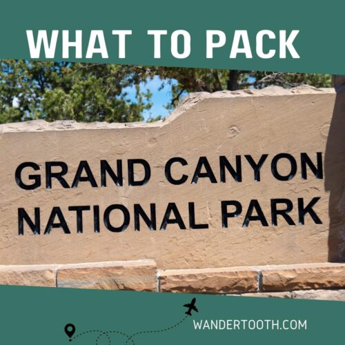 Grand Canyon packing list