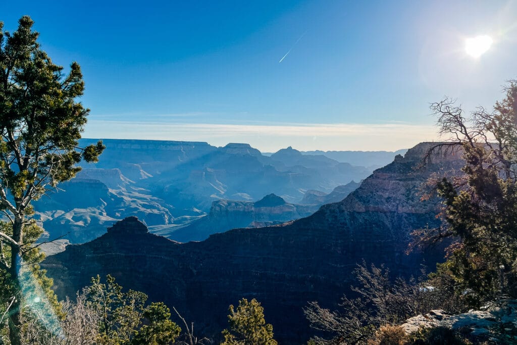 view from Mather Point at Grand Canyon
