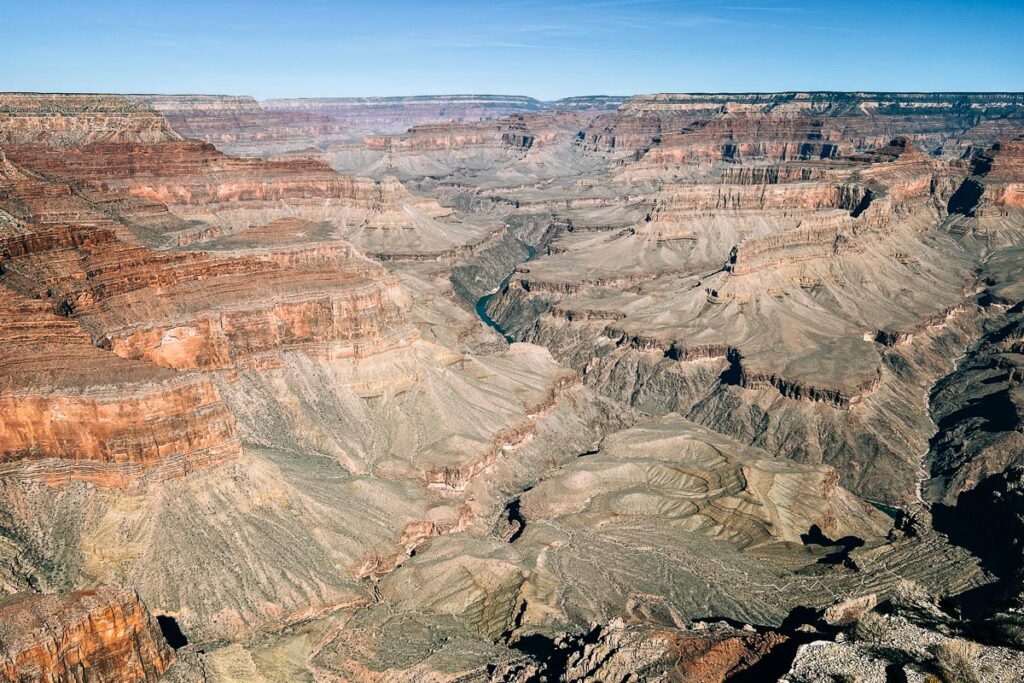 view from Hermit Road at the Grand Canyon