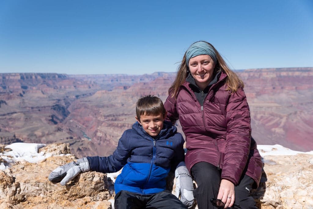 us at Moran Point in Grand Canyon