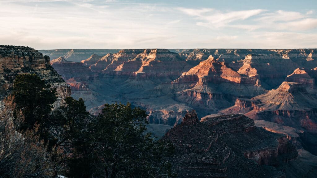 sunset at Grand Canyon