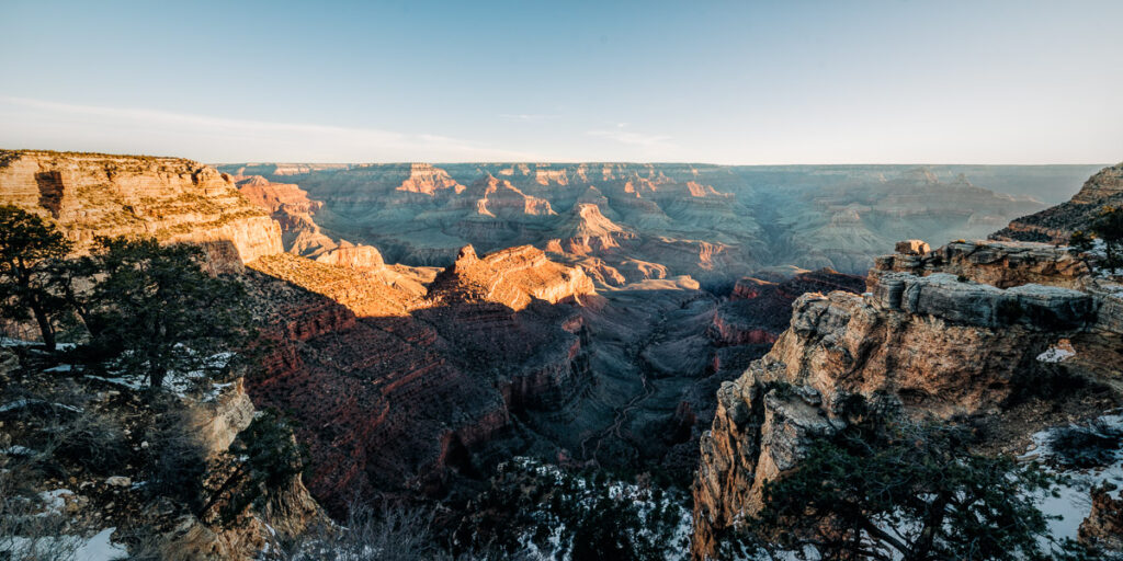 sunrise at the Grand Canyon South Rim