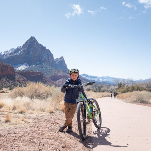 biking zion with my family