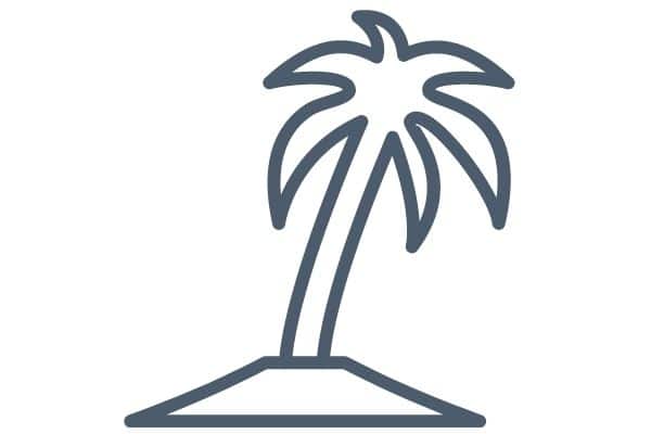icon of a palm tree