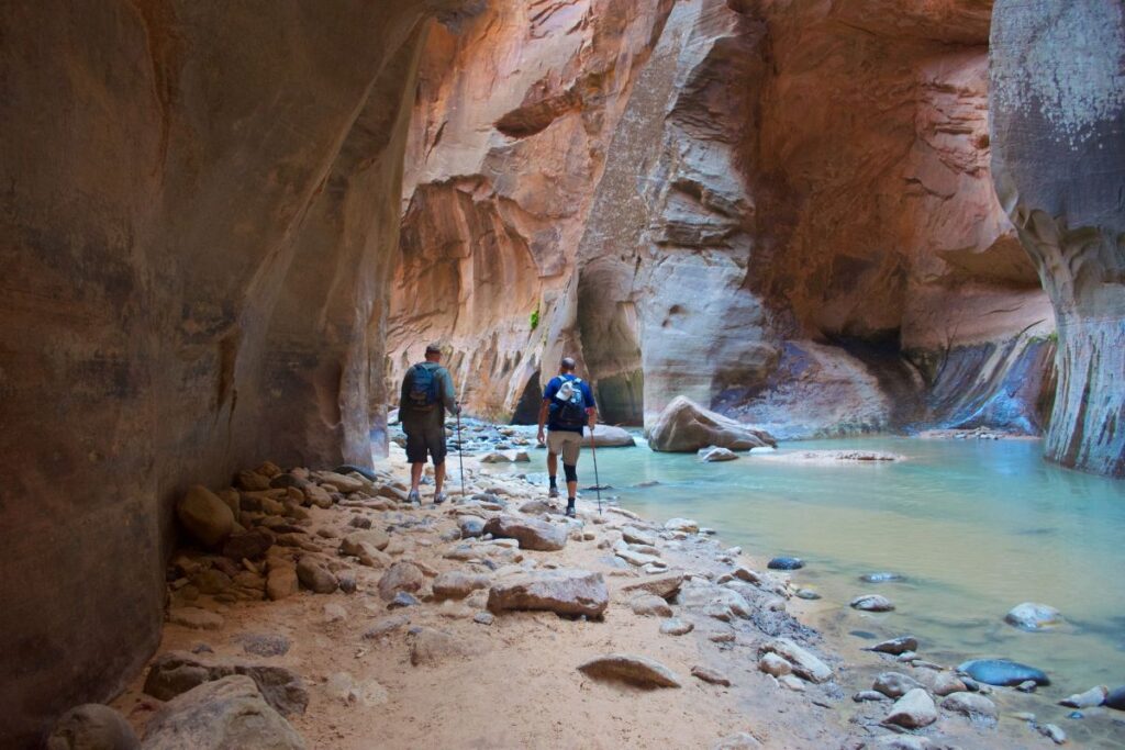 hiking the narrows