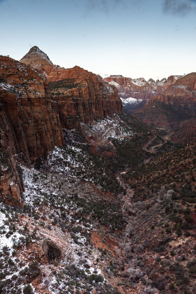 view from Canyon Overlook in Zion