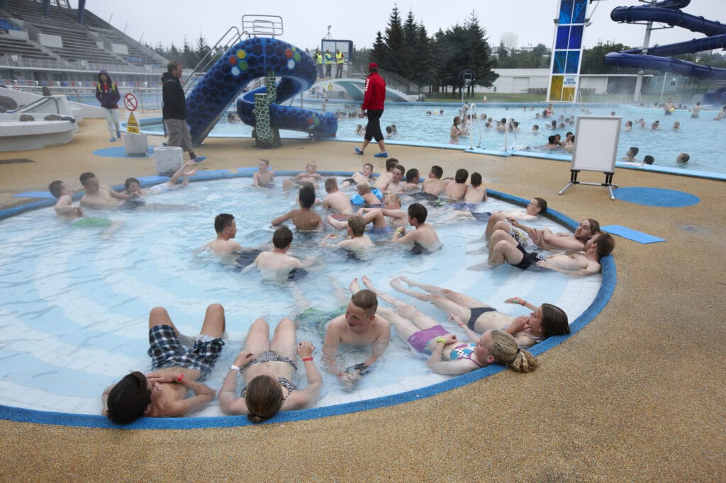 Laugardalslaug swimming pool in Reykjavik