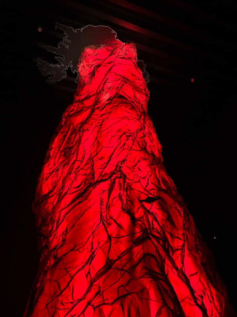 Colorful "lava" at the Lava Centre