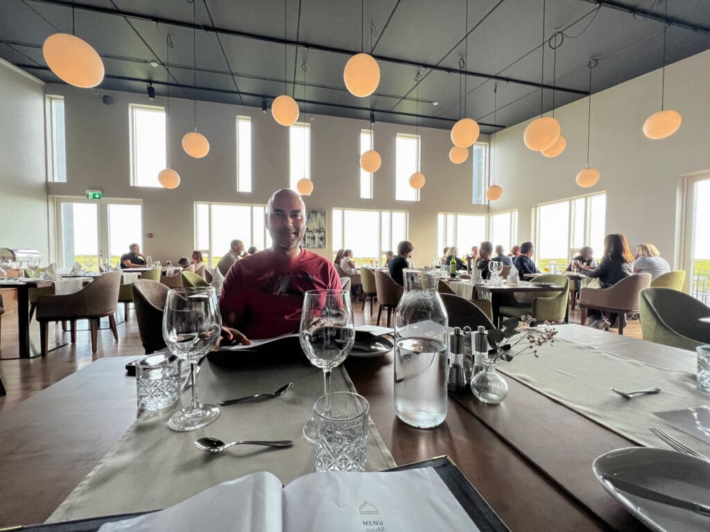 Restaurant at Hotel Umi in Iceland.