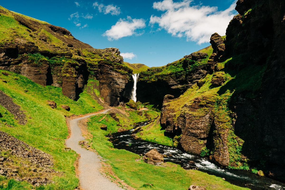 Kvernufoss Waterfall