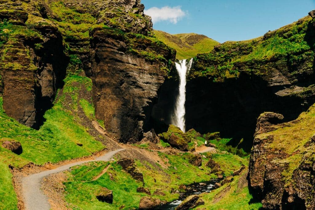 Kvernufoss Waterfall