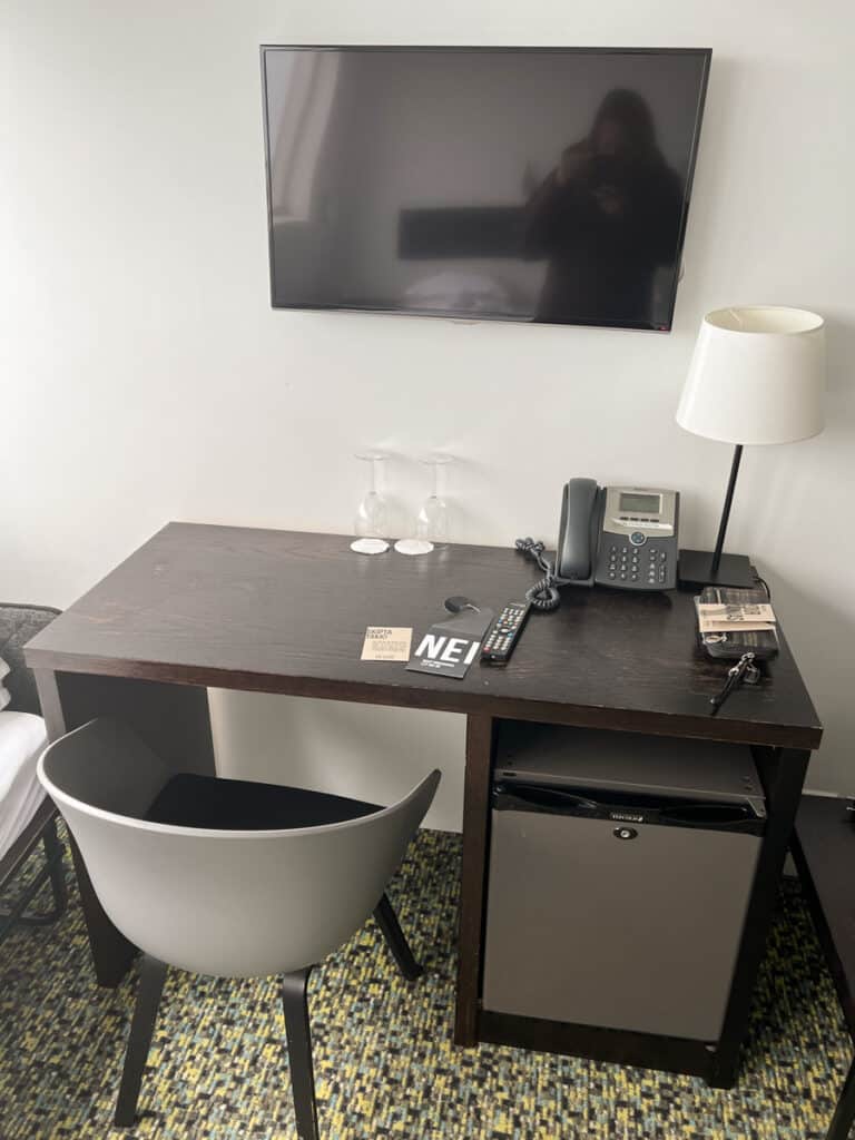 Desk area in room at Center Hotels Plaza Reykjavik