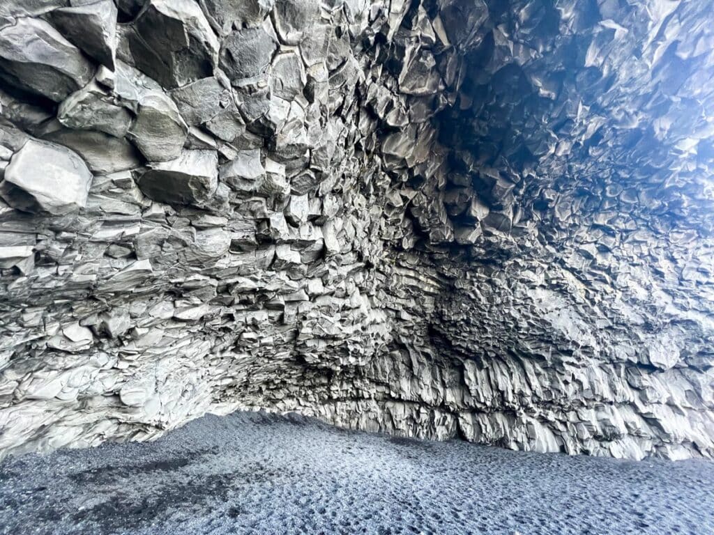 Hálsanefshellir Cave at Reynisfjara Black Sand Beach