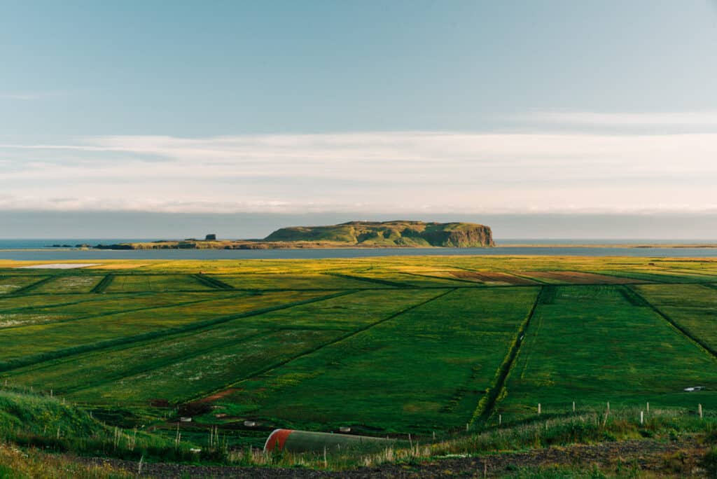 View from the room at Black Beach Suites in Vik, Iceland
