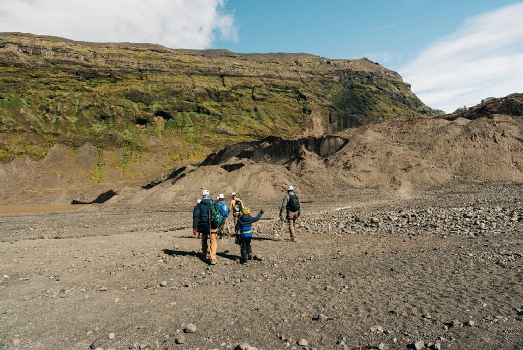 starting our Skaftafell Glacier Hike in Iceland