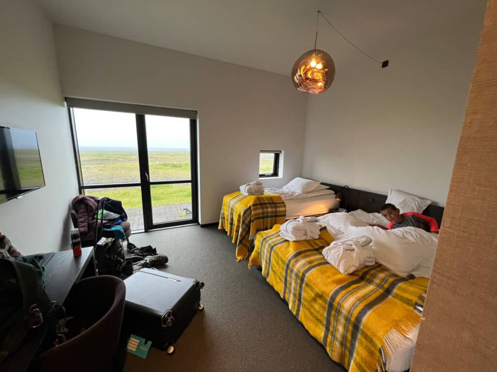 Room at Fosshotel Glacier Lagoon in Iceland