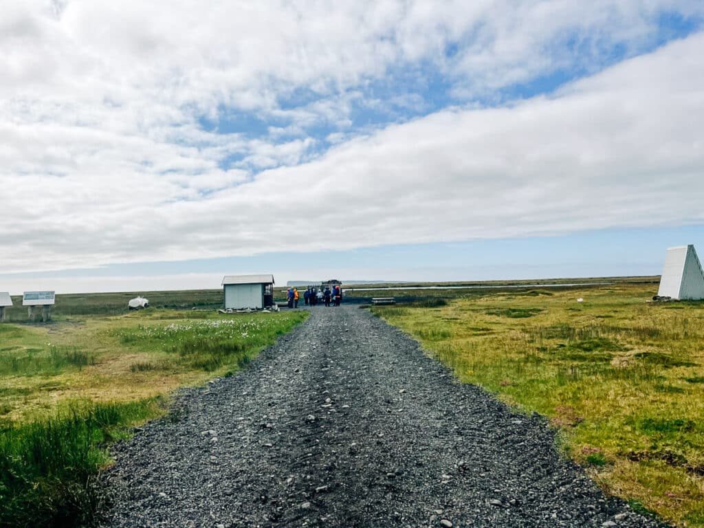 check in for the puffin tour at Ingolfshofi