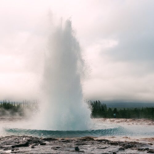 Strokkur geyser erupting